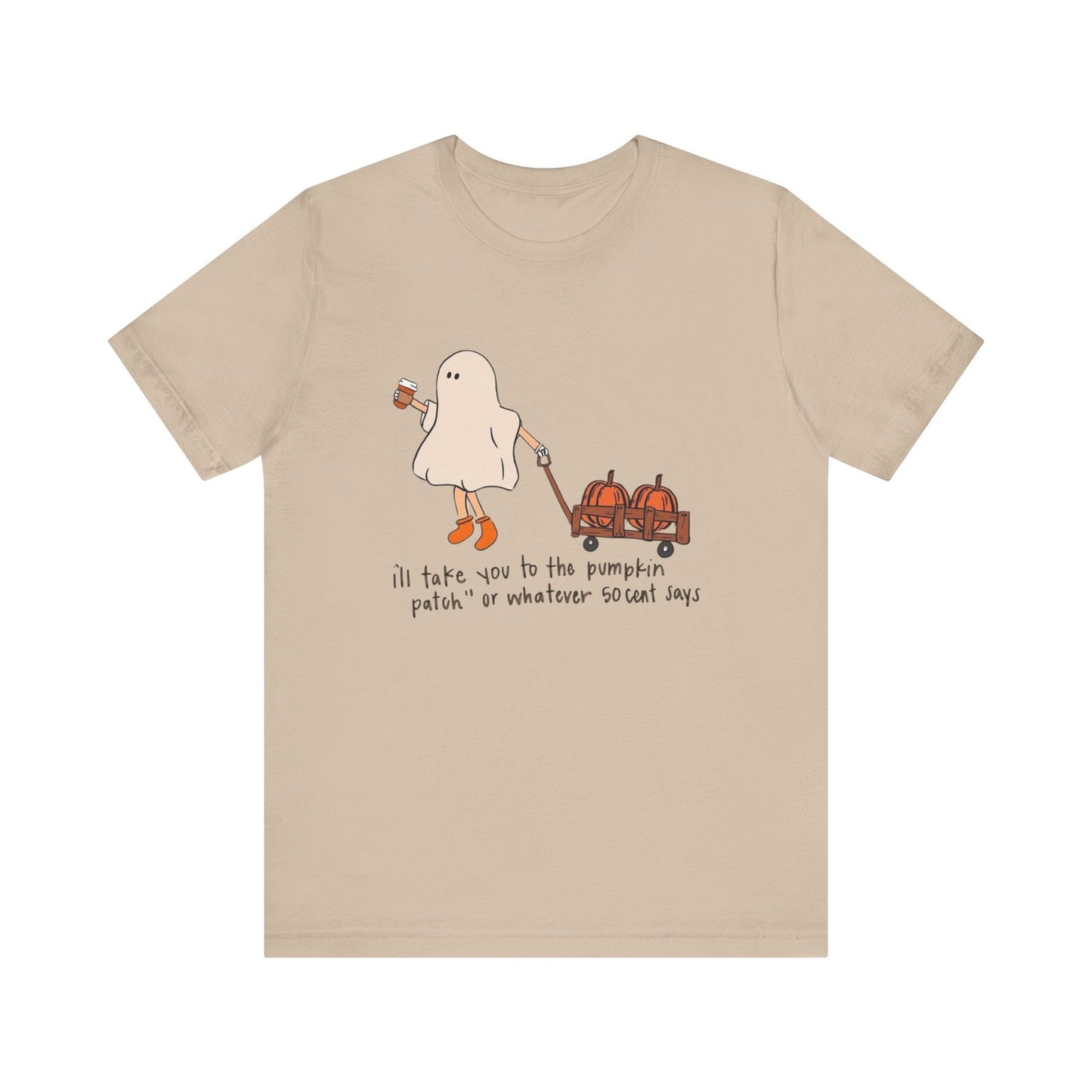 Womans Halloween Shirt I'll Take You 2 The Pumpkin Patch Wherever 50 Cent Says