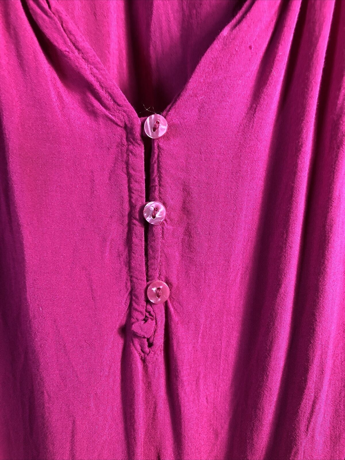 A.N.A Sleeveless Ruffle Buttons Purple Size X-LARGE Women’s Blouse