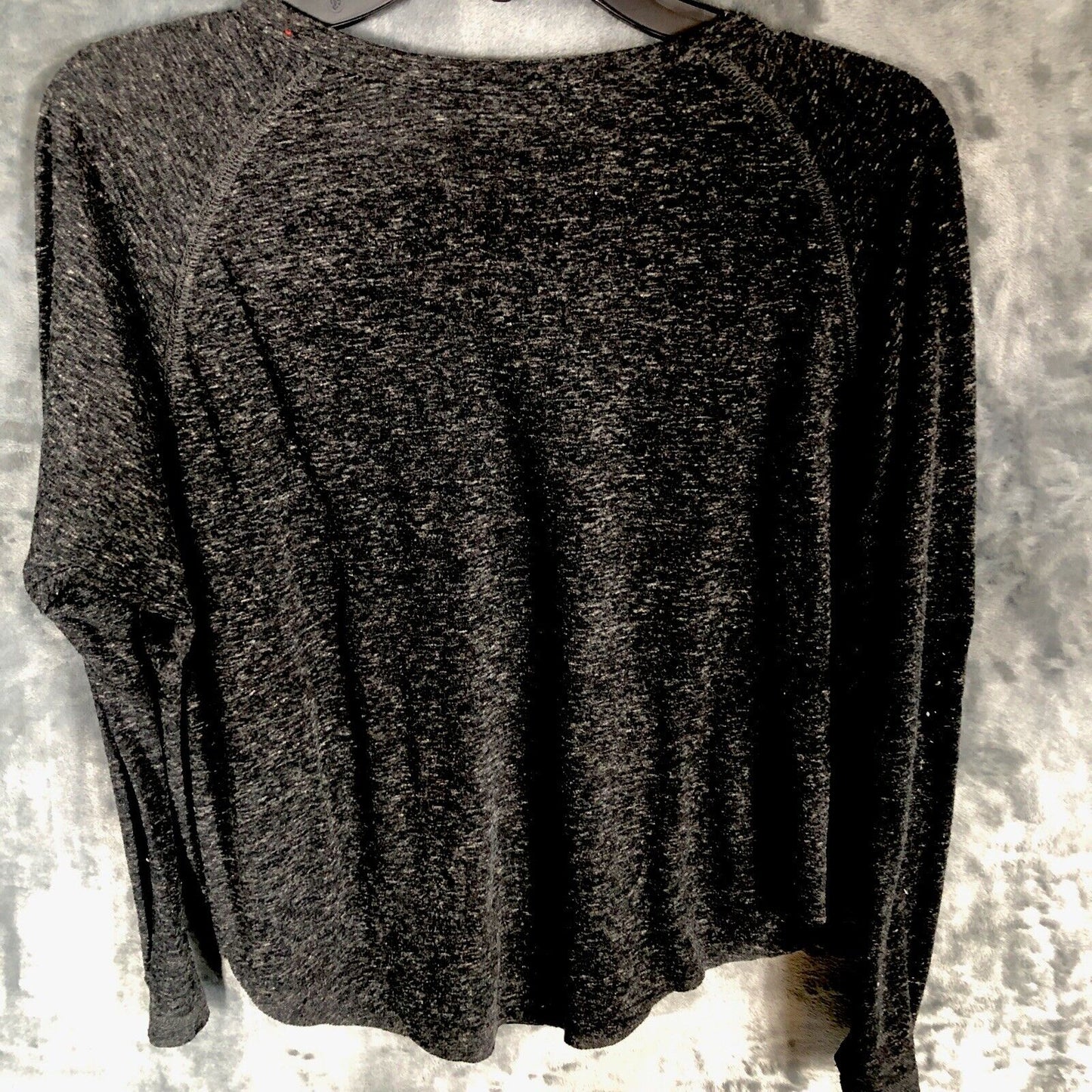 Women’s Shirt Charcoal Long Sleeve Top Ok But First Coffee Size Adult Large Tee