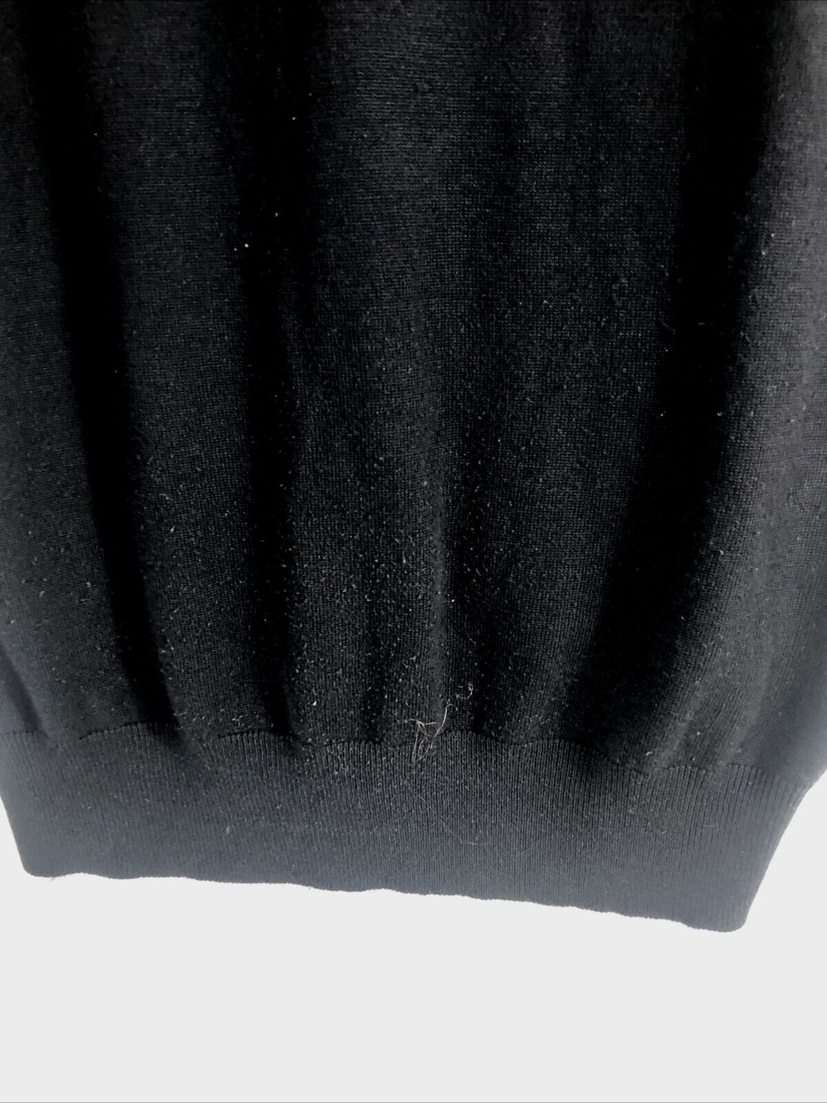 Mens Insrch 2XL Black Sleeveless V-Neck Sweater Vest
