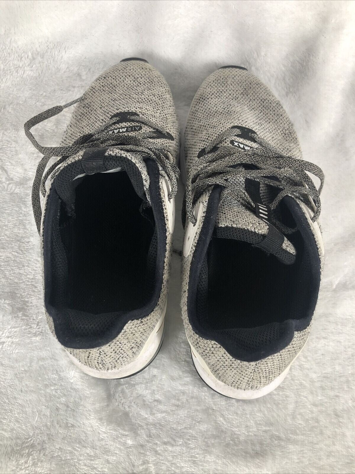 Nike Air Max Mens Sneakers Size 10 Gray Mesh & Leather Shoes