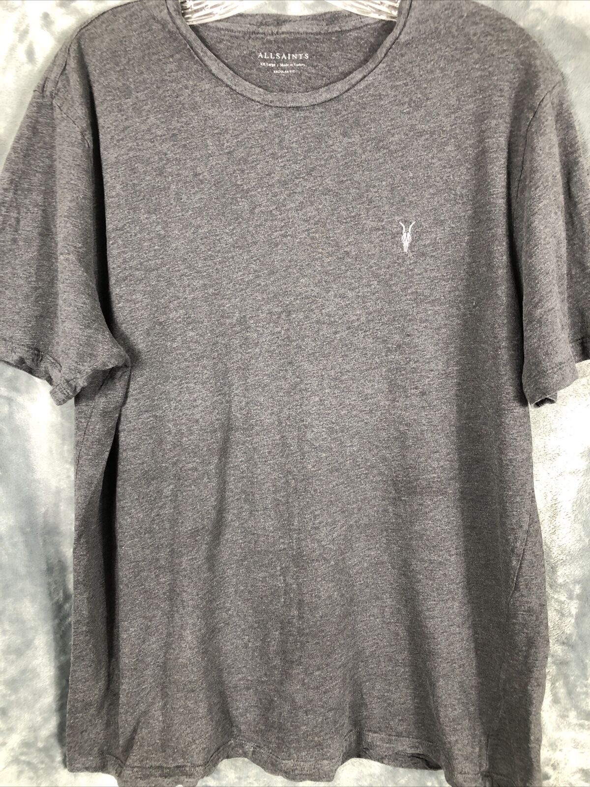 All Saints Men's Shirt Grey Mens Top Size Adult 2X Tee Shirt