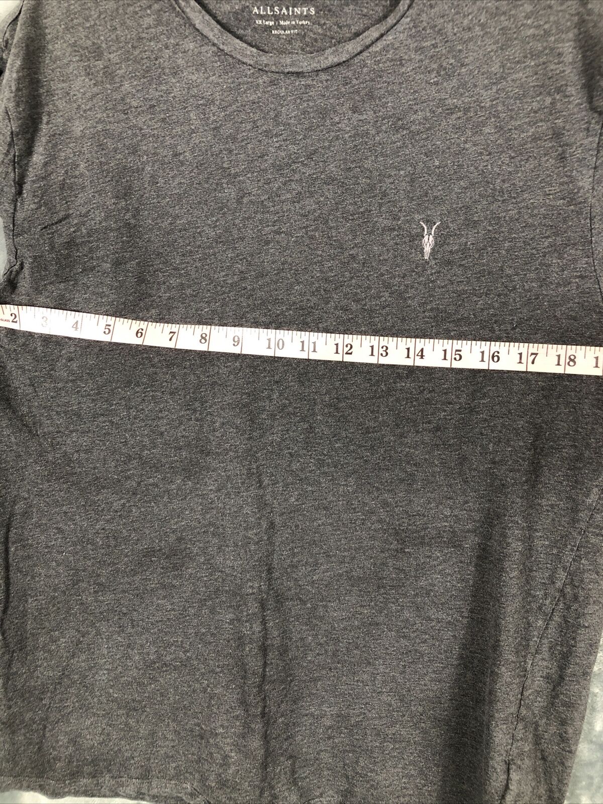 All Saints Men's Shirt Grey Mens Top Size Adult 2X Tee Shirt