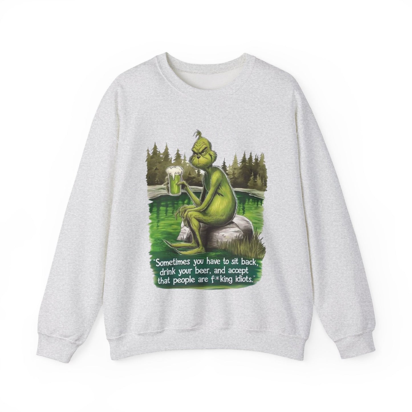 Womans Funny Sweatshirt Sassy Beer Lover's Sit Back & Sip Gift Humorous Top