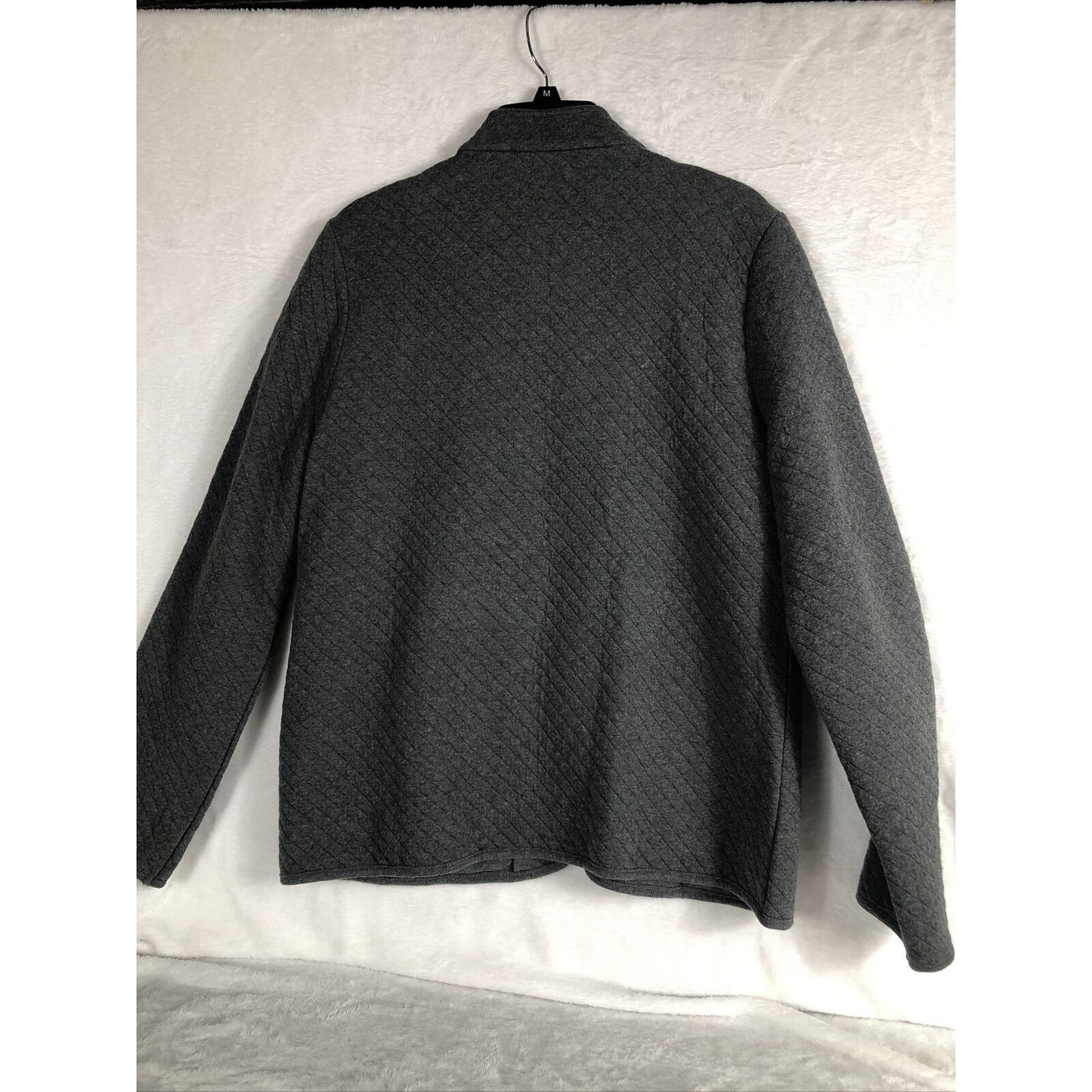 Talberts Woman's Gray Zip Up Sweater Adult Size Large