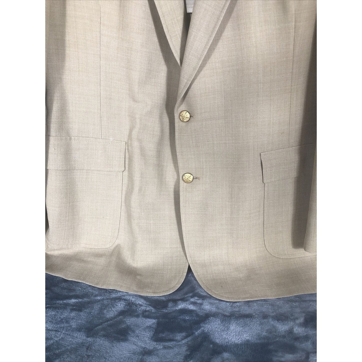 Vintage Maurice L Rothschilds & Company Men’s Suit Coat Beige Dress Jacket