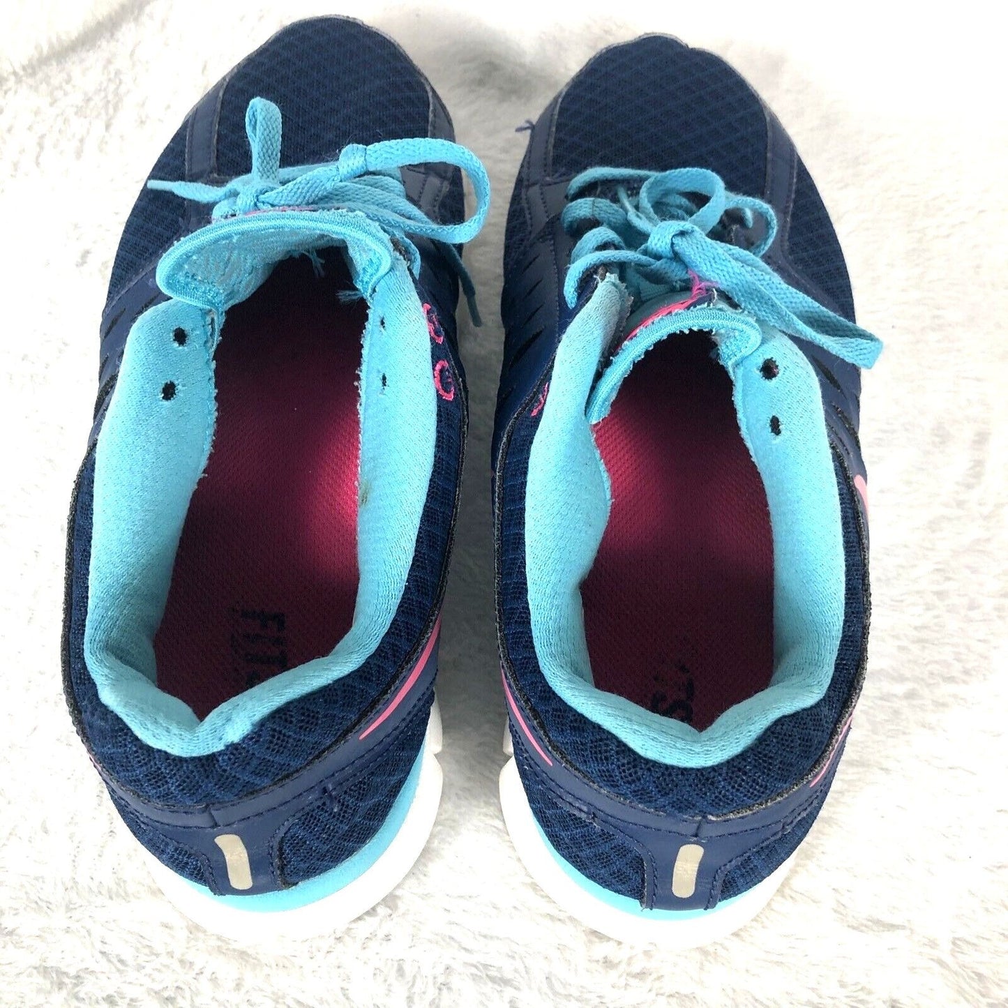 Nike Flex Run Blue Woman's Size 10 Sneakers Shoes
