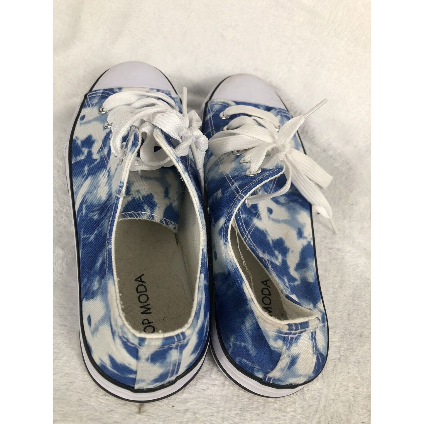 Woman’s Shoes Blue Tie Dyed Top Moda Lizzie-1 Size 10 Shoes J Y