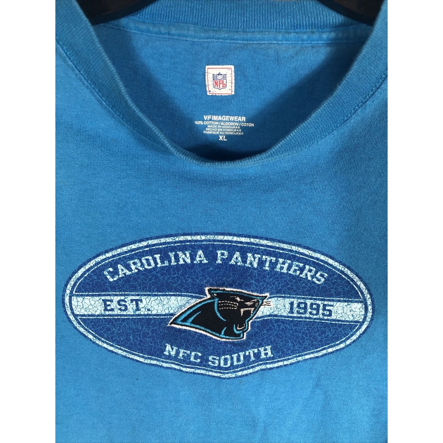 Carolina Panthers Men’s Shirt Nfl Blue Extra Large T-Shirt VF Imagewear