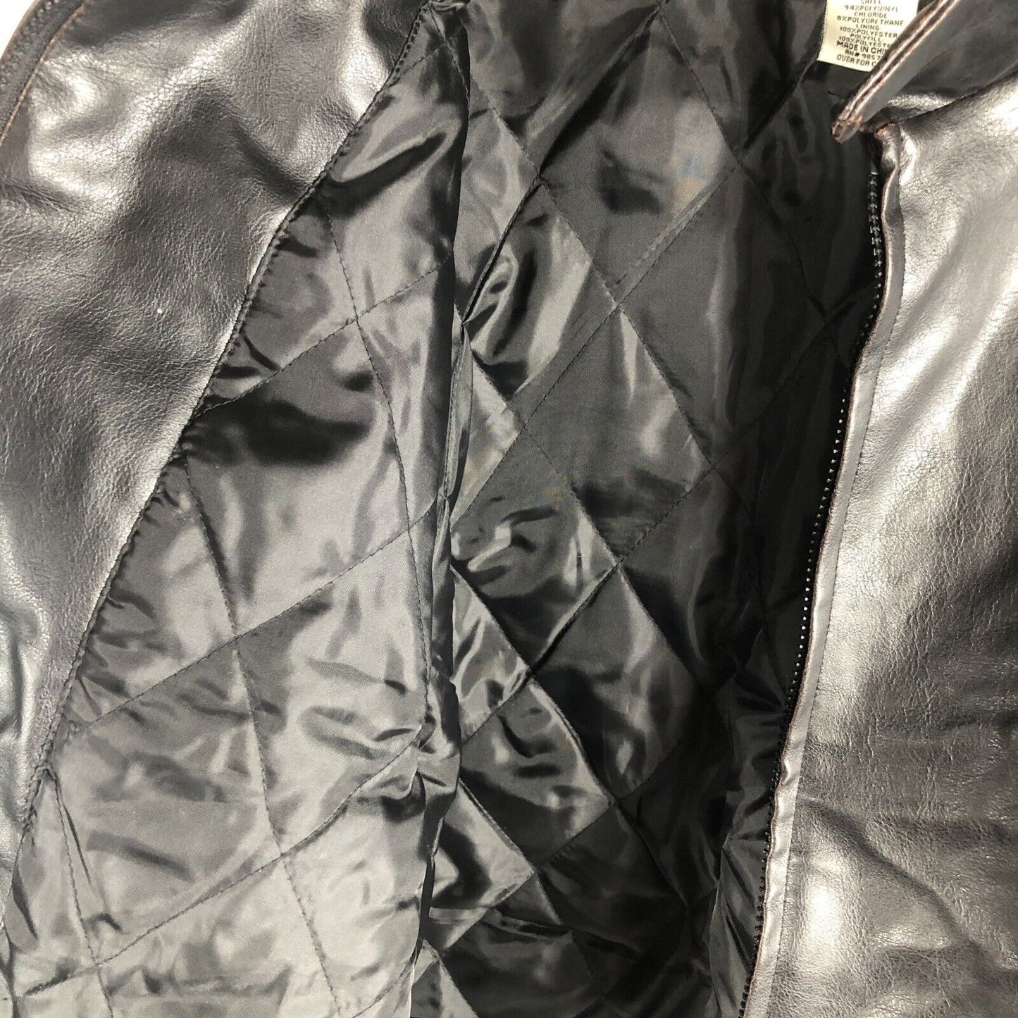 Men’s Leather Jacket Steve And Barry’s Outfitters Men’s Coat Black Adult Size 2X Large