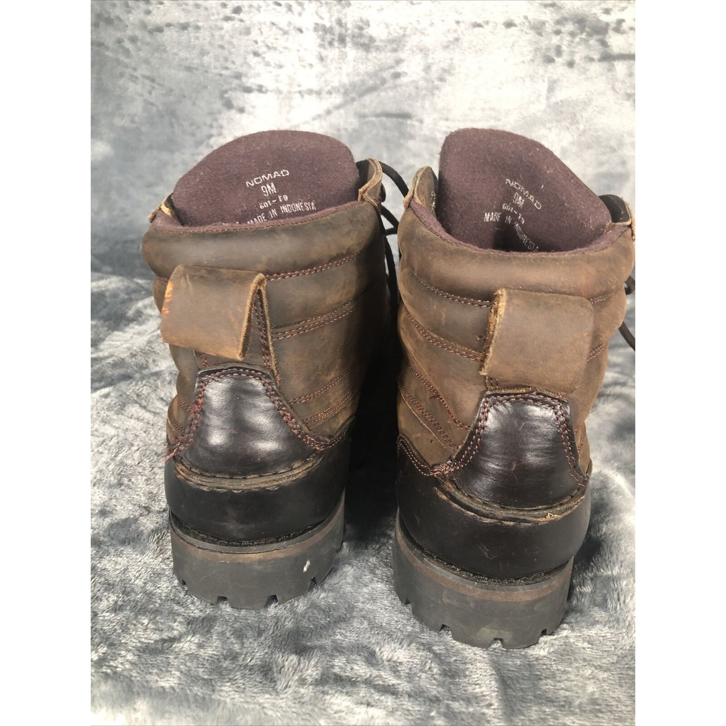 VINTAGE 90s Men 9 RJ COLT NOMAD LACE BOOT CASUAL BROWN LEATHER CHEYENNE 27002