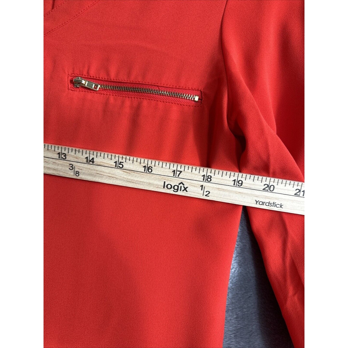 Roz & Ali Top Woman’s Small Red Blouse