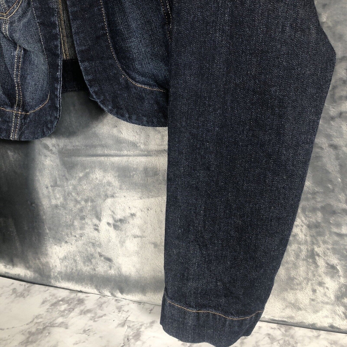 Vintage Paris Blues Woman’s Charcoal Denim Jean Jacket Size 3