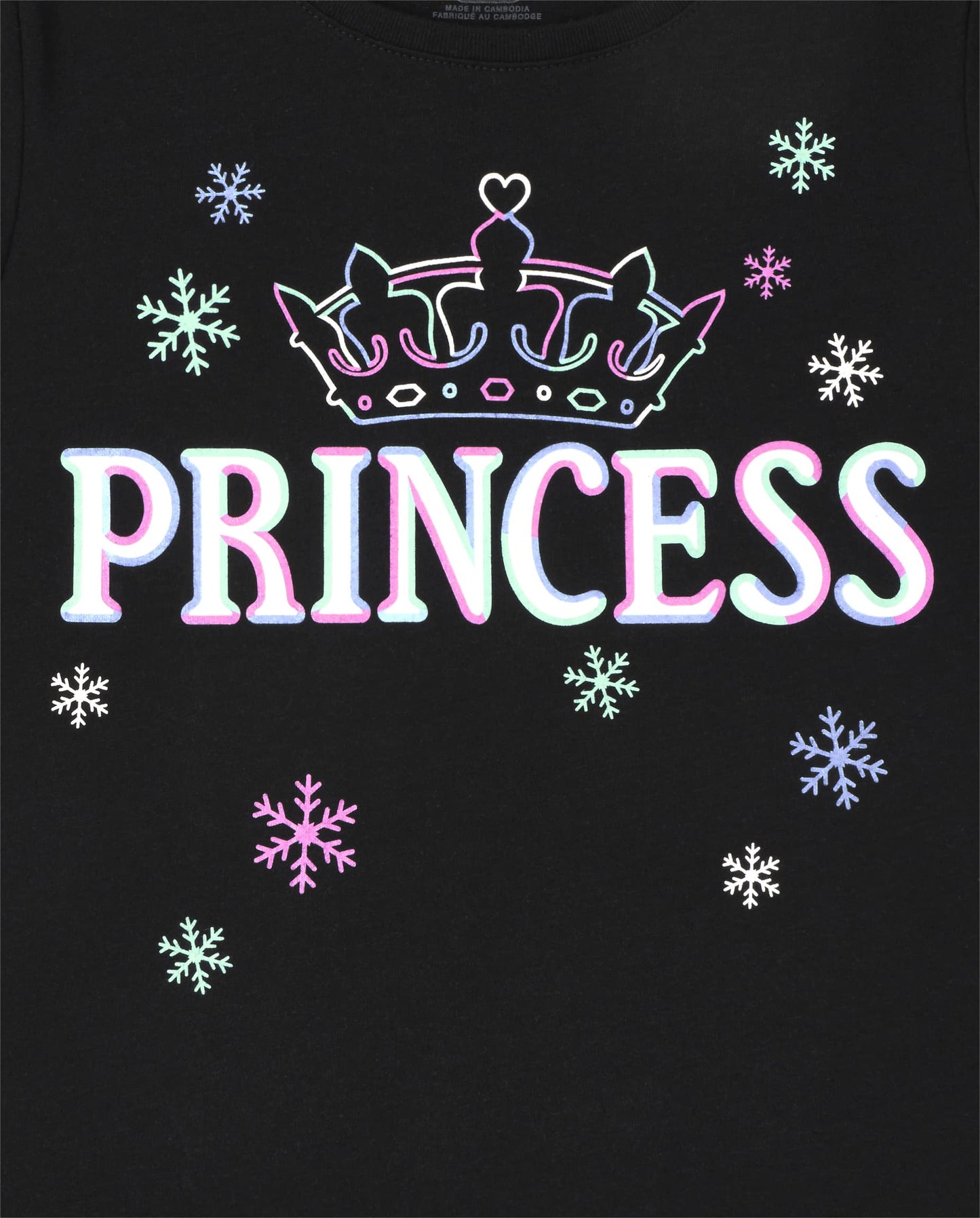 The Children's Place girls The Children's Place Long Sleeve Graphic T- 2-pack Shirt, Princess, Large US