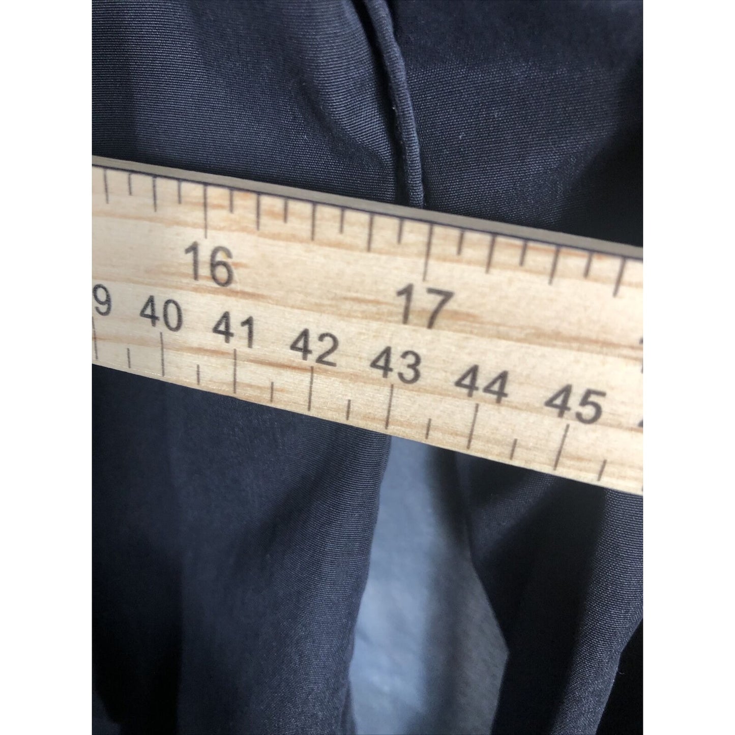 Joujou Ladies Black Trench Coat, Size Lightweight Button Down Missing Belt