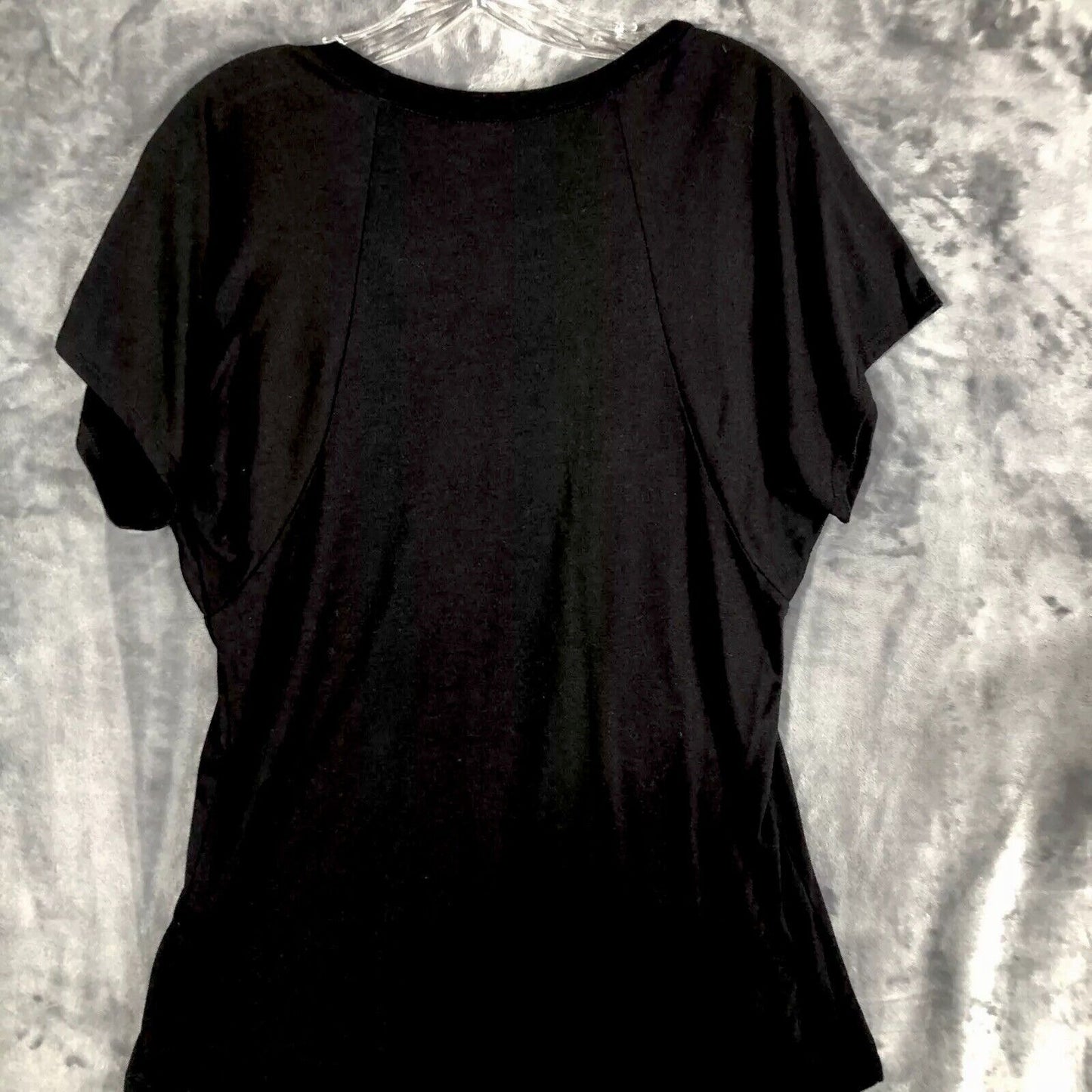 It Works Bling Women's T Shirt Black Studded Silver It Works Size L Shirt
