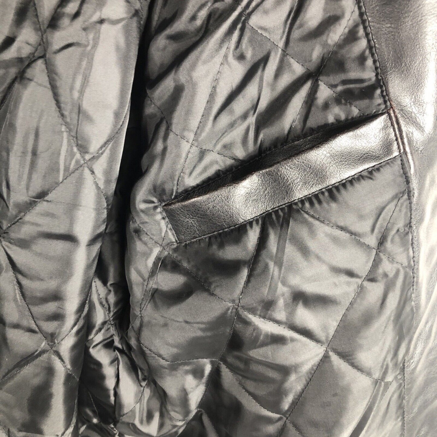 Men’s Leather Jacket Steve And Barry’s Outfitters Men’s Coat Black Adult Size 2X Large