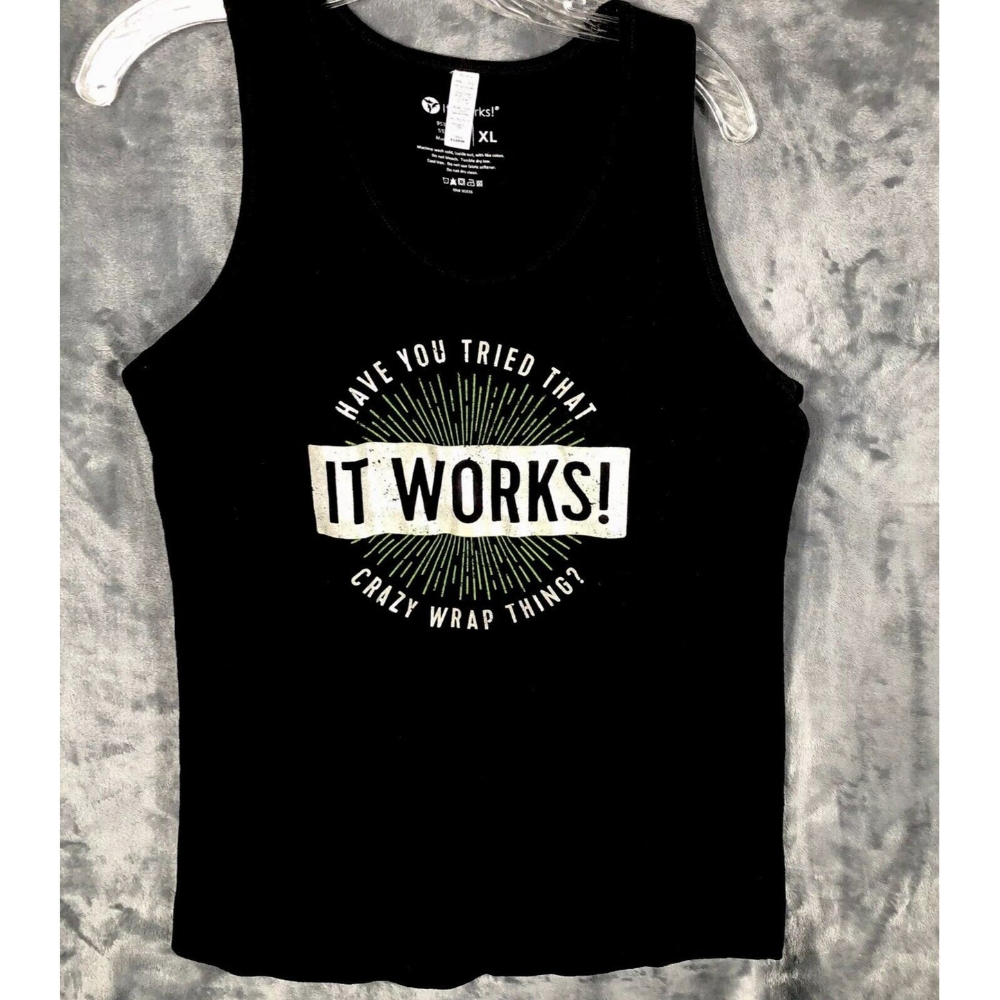 It works Woman’s Tops XL Black Have You Tried That Crazy Wrap Thing It Works