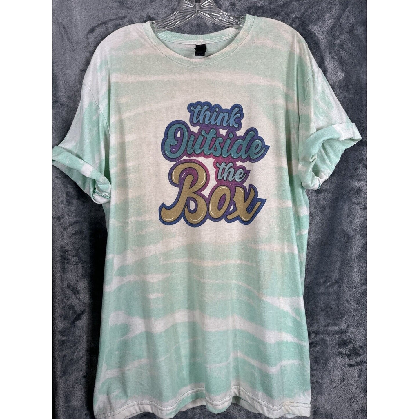 Women’s T-shirt extra large think outside the box sharp