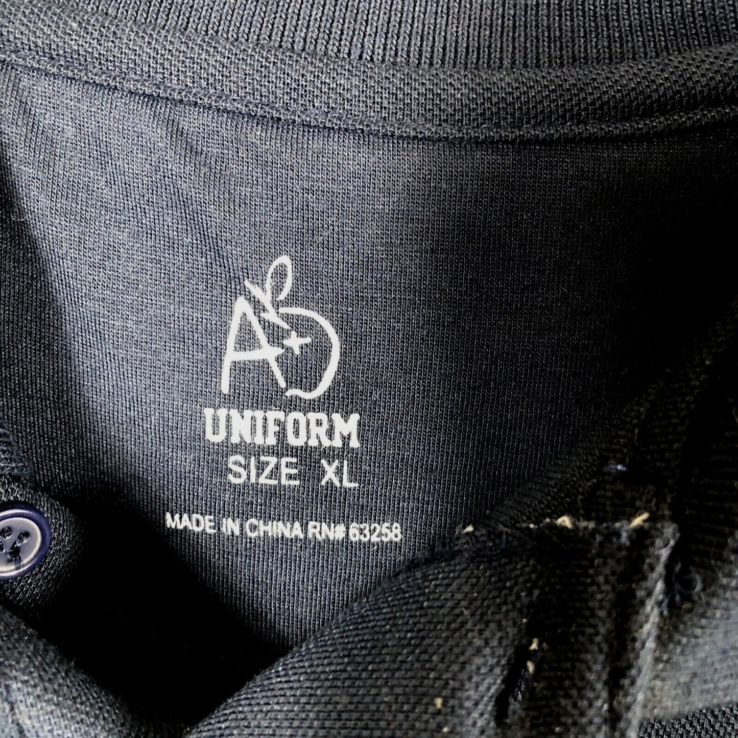 Polo A Plus Uniform Shirt Mens Size X-Large Blue Golf Shirt