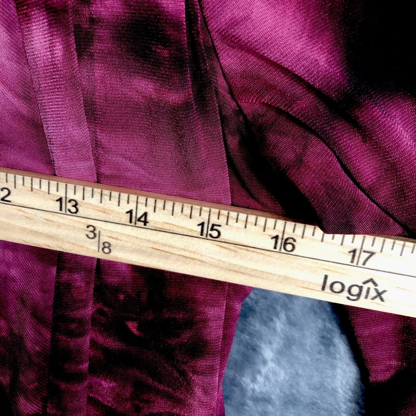 Kim Rogers Top Women’s Petite Small Burgundy Sequined Shirt
