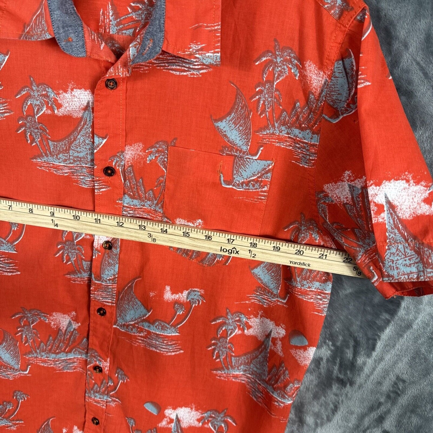 Carbon Polyester Short Sleeve Casual Button-Down Shirts for Men