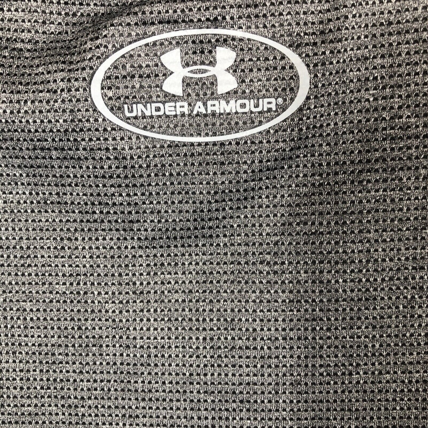 Under Armour Heatgear T Shirt Size Medium Mens Gray Short Sleeve Raglan Loose