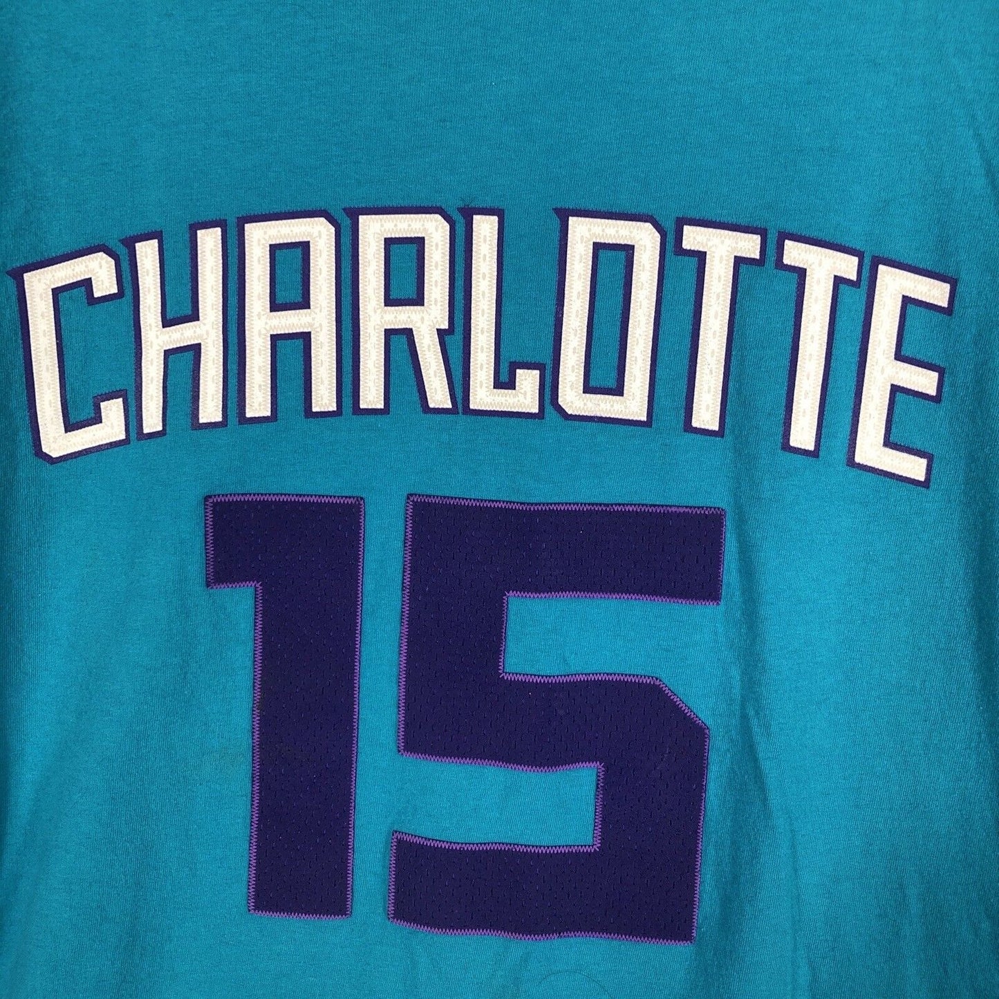 Adidas Charlotte Hornets Shirt Men’s Go To Tee Shirt XX Large NBA No 15 Walker