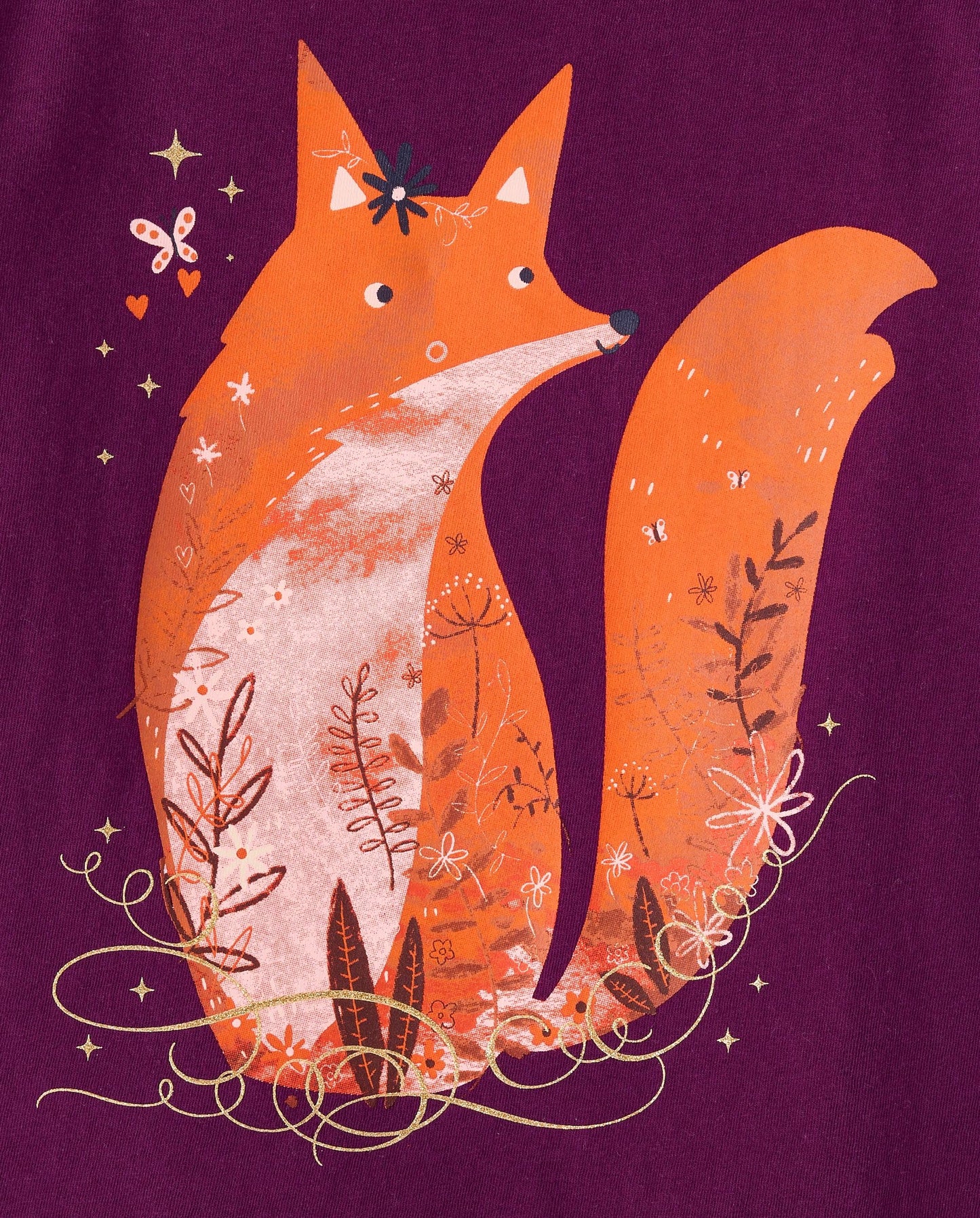 The Children's Place,Female,Animal Short Sleeve Graphic T-Shirts,multipacks,Hedgehog/Mushroom/Fox 3-Pack,Large