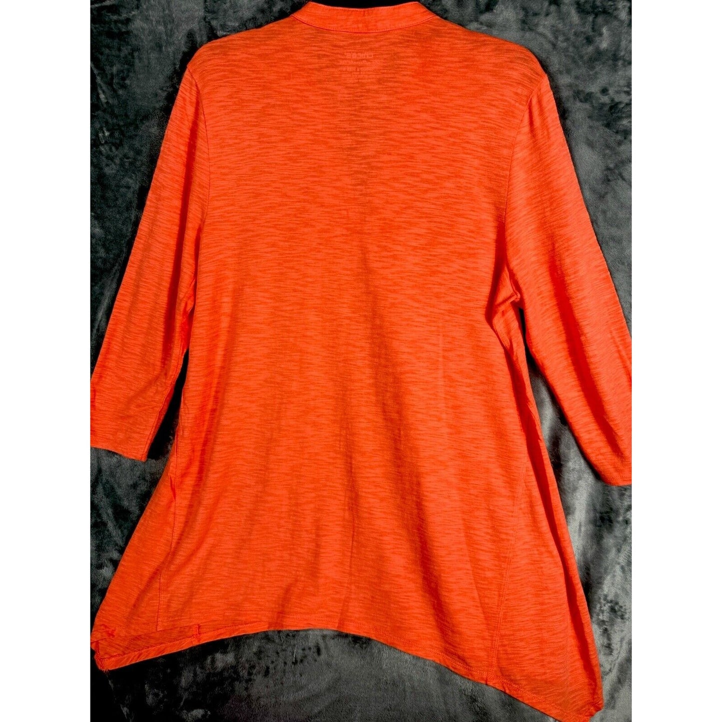 Chico’s The Ultimate Tee Women's Top Size 2 Large Orange 3/4 Sleeve