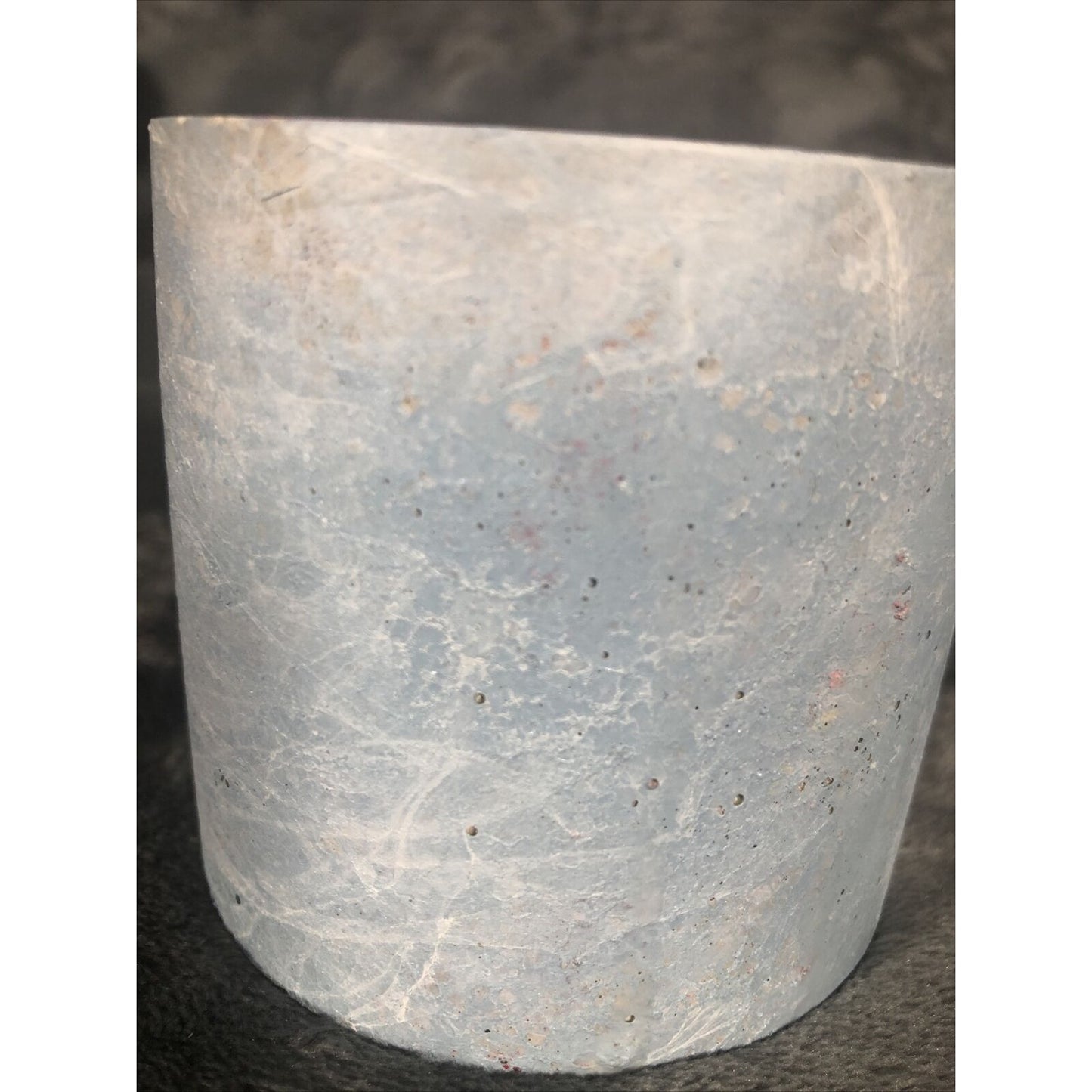Decorative Candle Hand Poured Vanilla and Cashmere Handmade Concrete Vessel