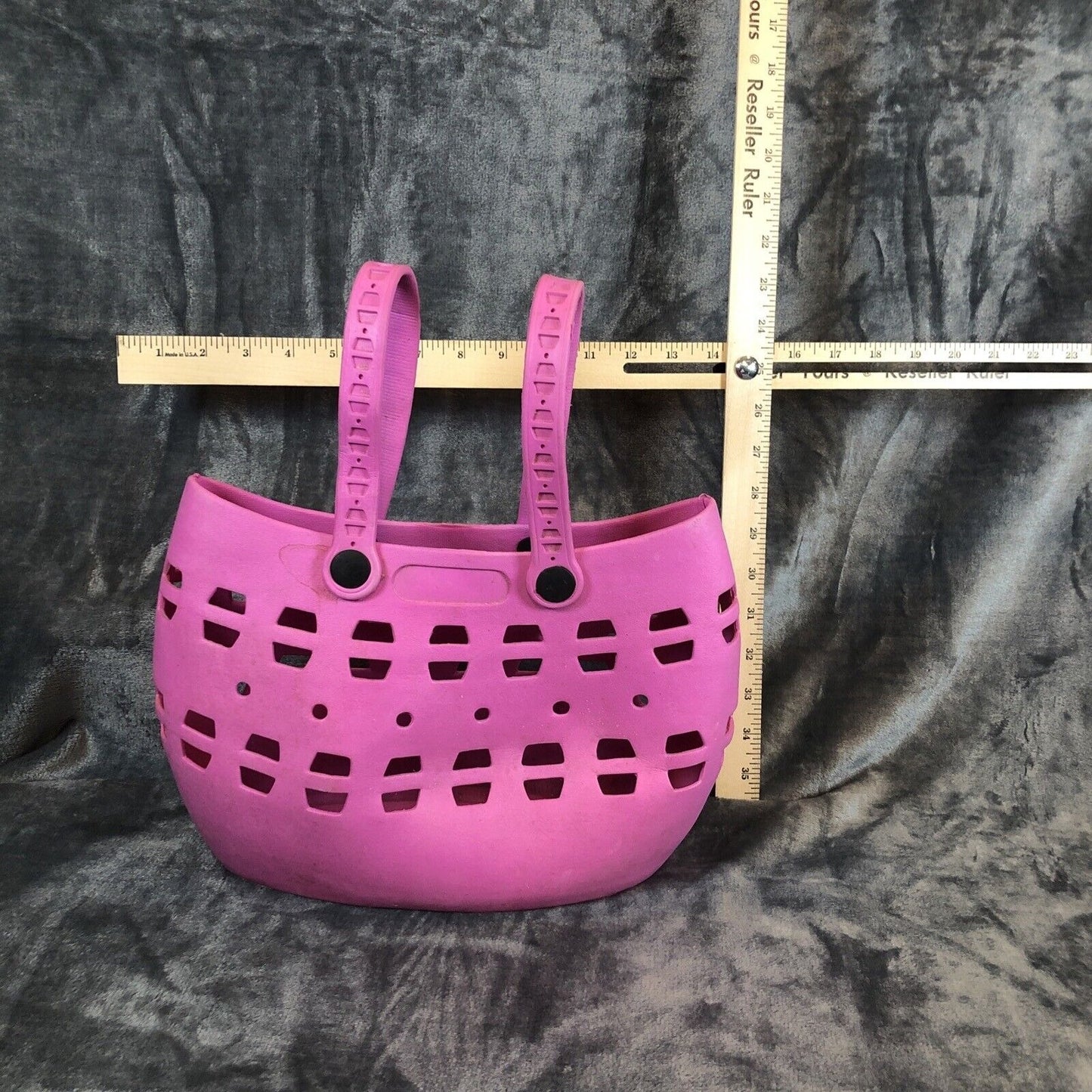 Waterproof Rubber Tote Woman's Medium Size Pink Bag For Women