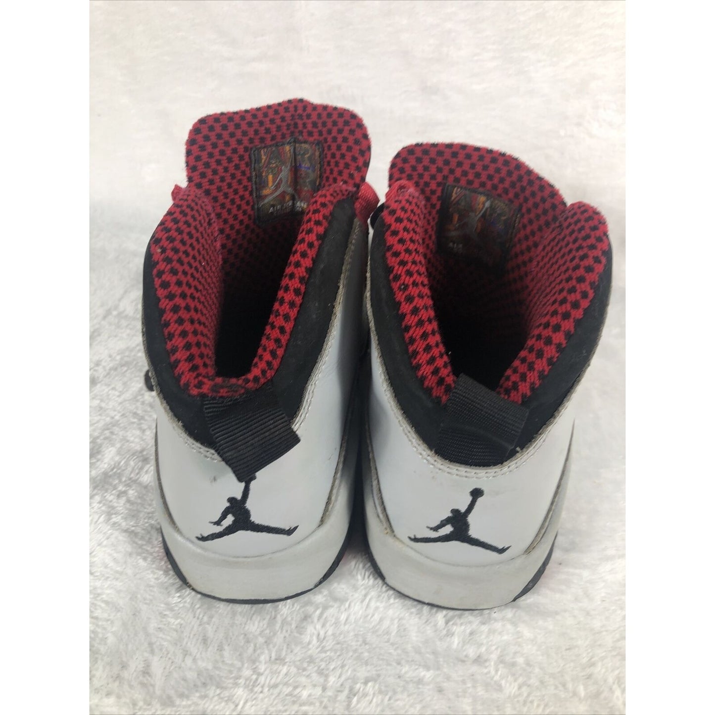 Vintage Air Jordan 10 Retro Chicago Basketball Shoes Youth Size 5 White/Black/Red Leather
