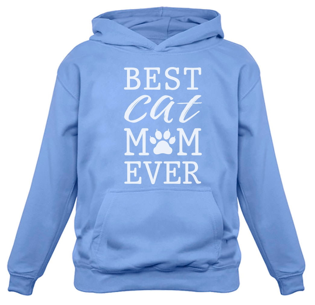 Womens Cat Lovers Shirt Cute Cat Best Cat Mom Ever Pet Animal Lovers Shirt Gift Cat Clothing Gifts for Her Women Hoodie