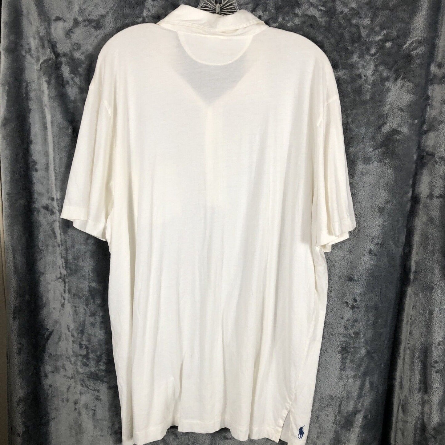 Polo Ralph Lauren Mens XXL White Button-Up Cotton Polo Shirt