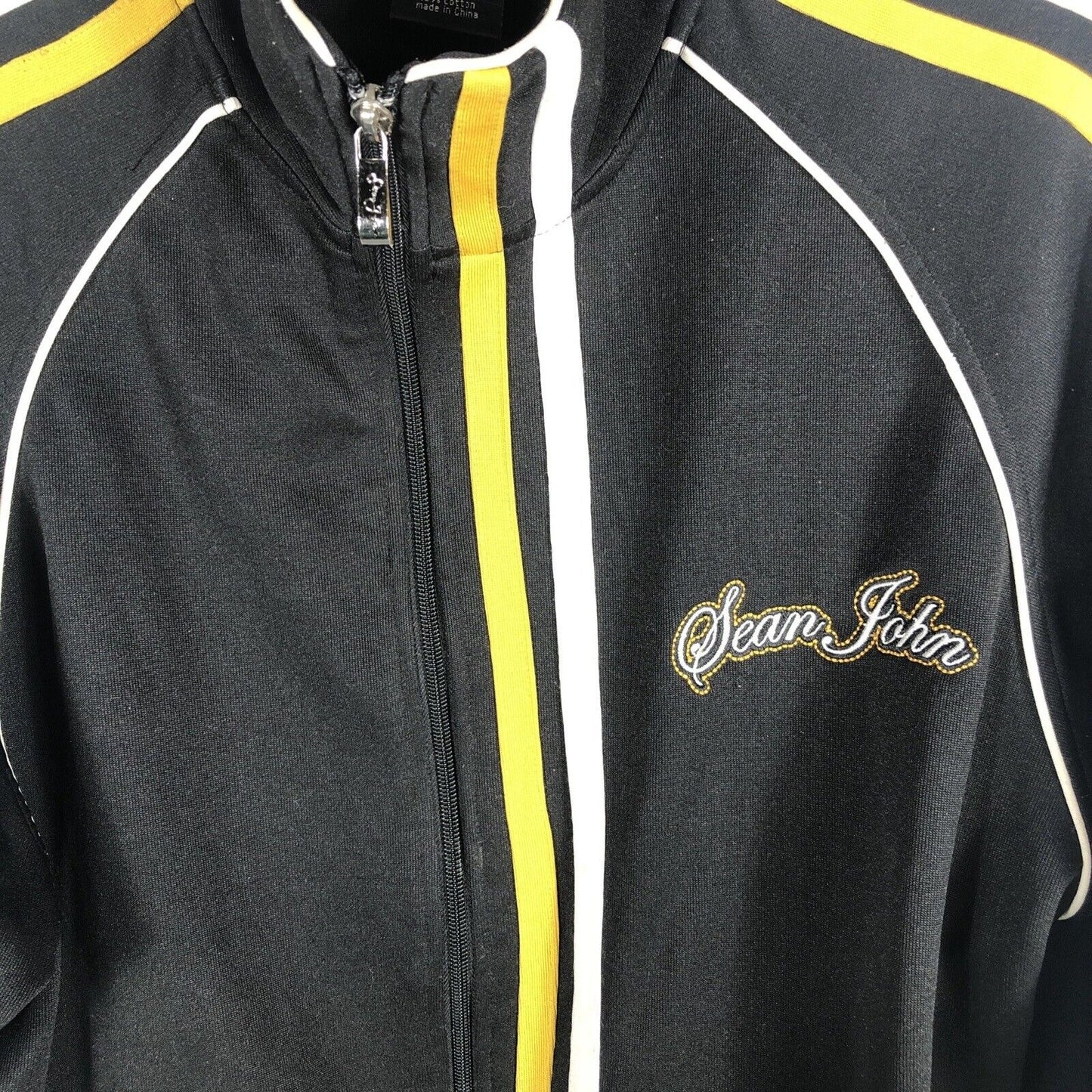 Sean John Men’s Track Jacket Black Adult Size Small
