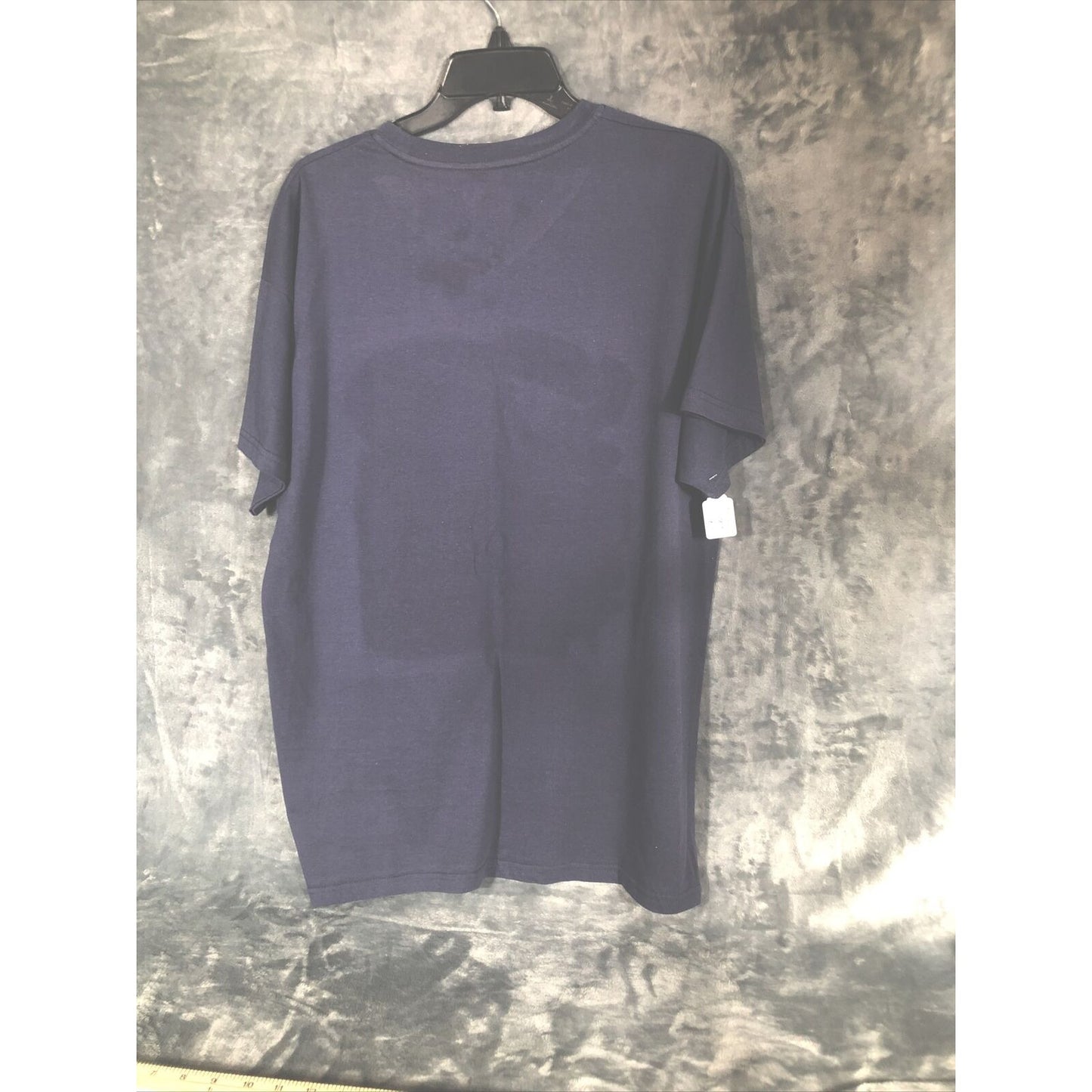 Men’s Biker T-Shirt Blue Old Bikes And Good Whiskey Size Extra Large