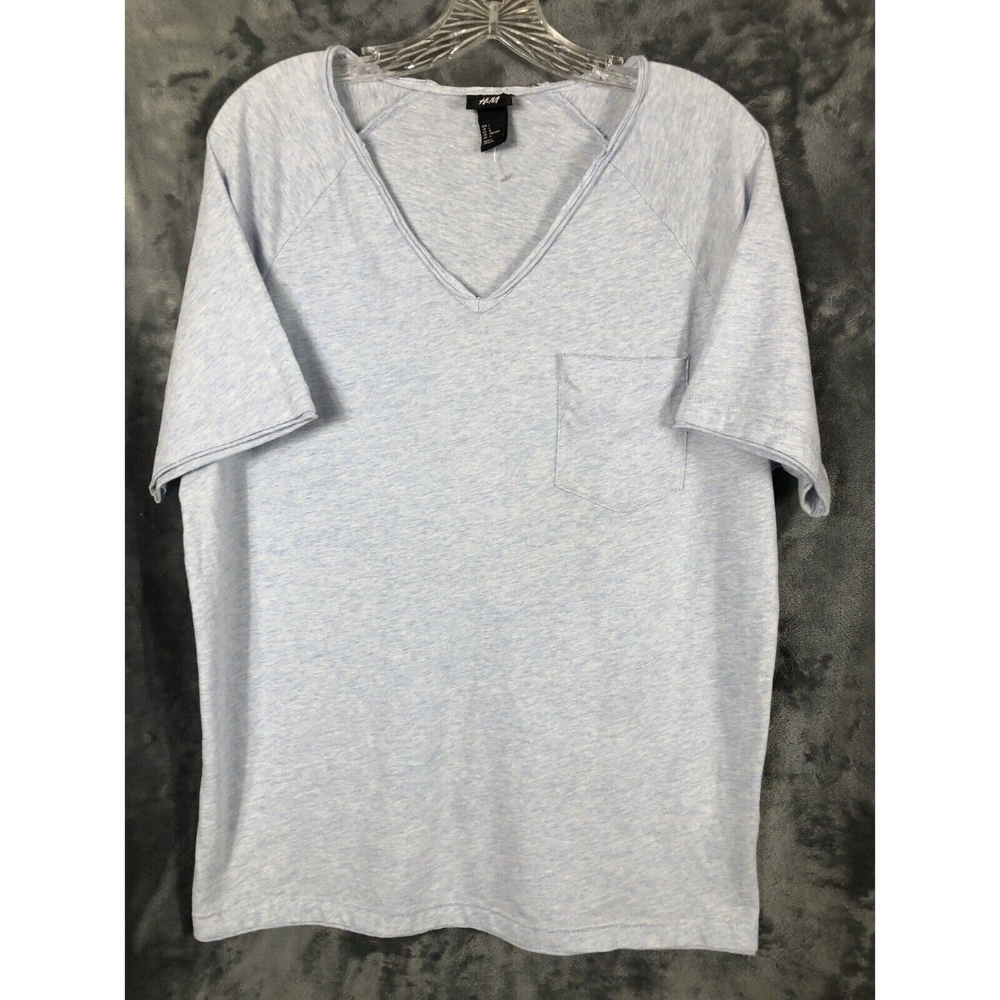 H&M Size Large V Neck Pocket Tee