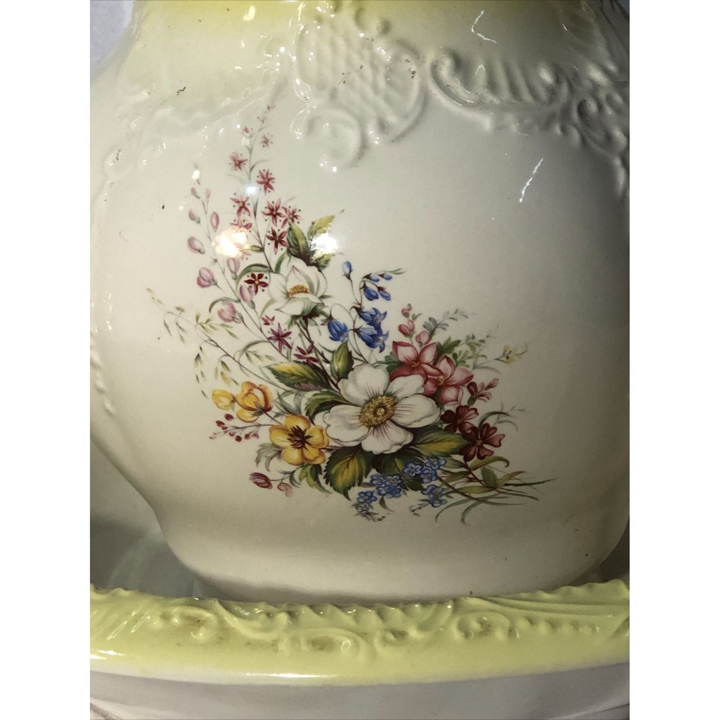 3 Piece Matching Bowl & Pitcher Set
