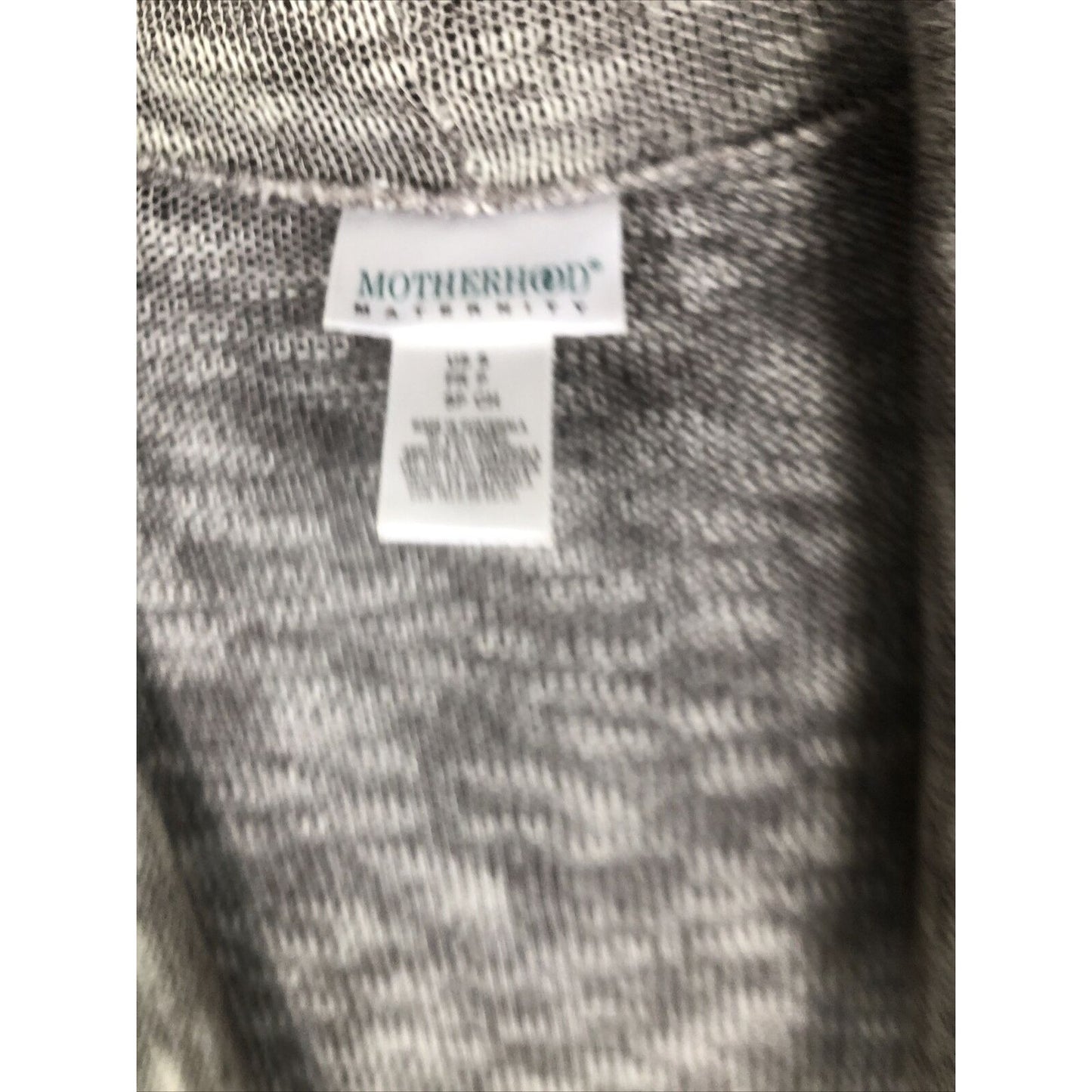 Motherhood Maternity Sweater Open Front Size Small Pockets Long Sleeves