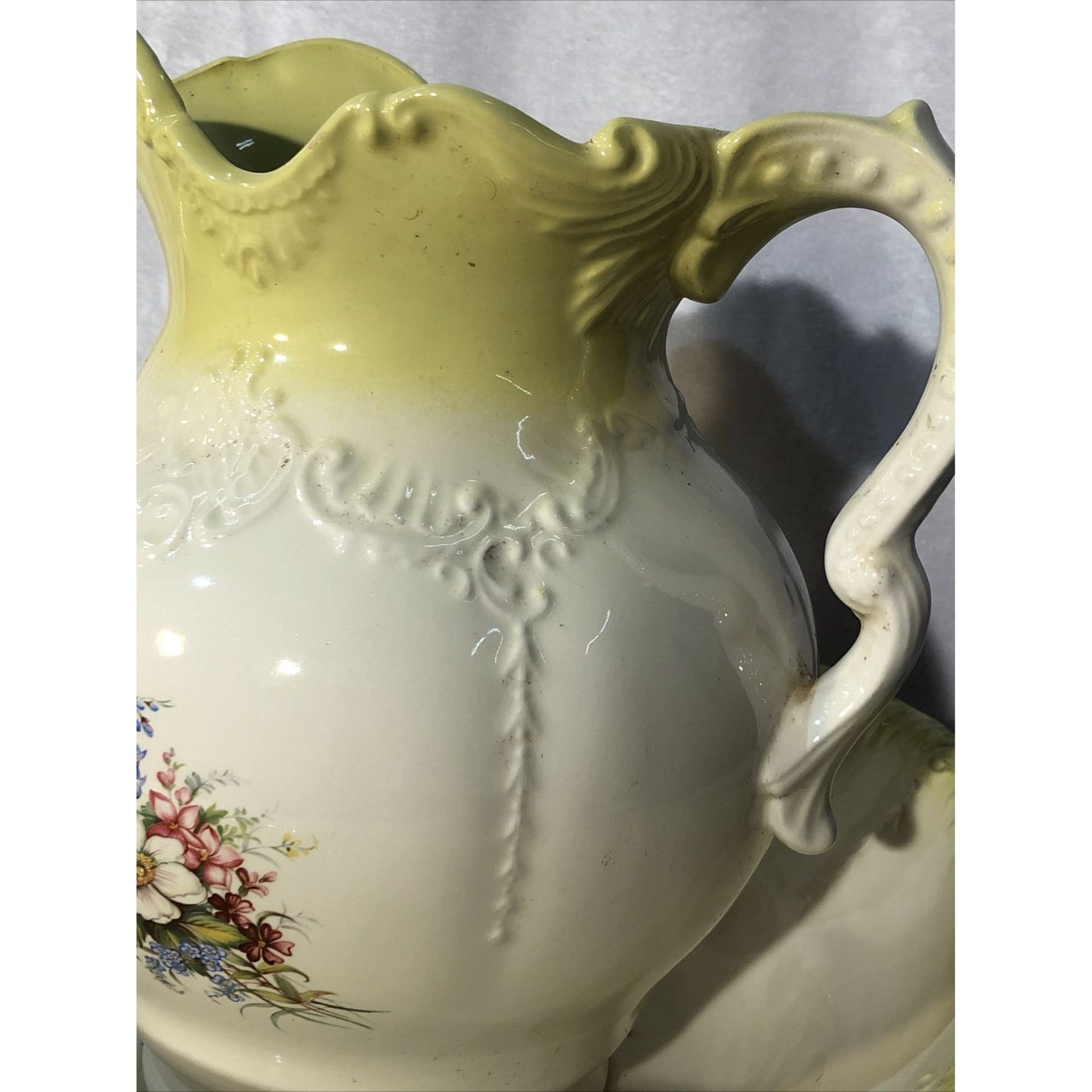 3 Piece Matching Bowl & Pitcher Set