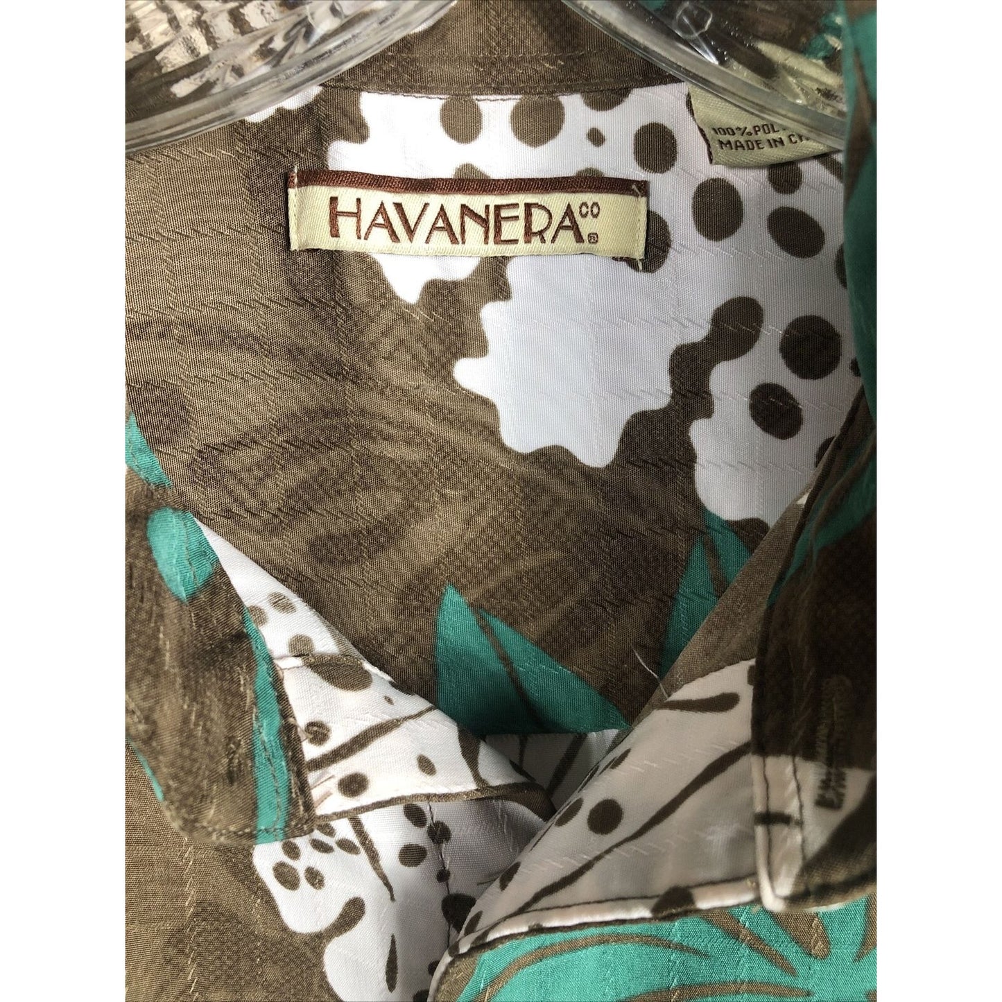 Havanera Hawaiian Shirt Men’s Floral Button Down Tropical Shirt Adult Medium
