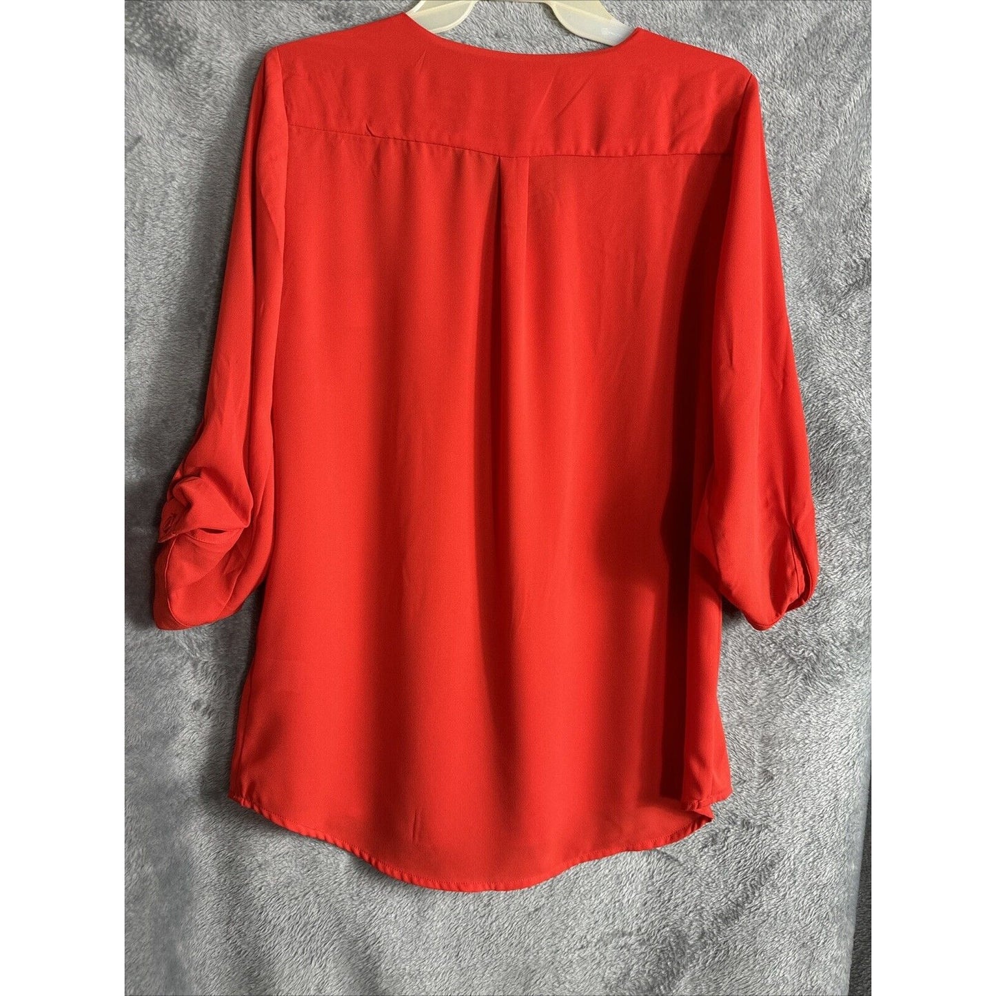 Roz & Ali Top Woman’s Small Red Blouse