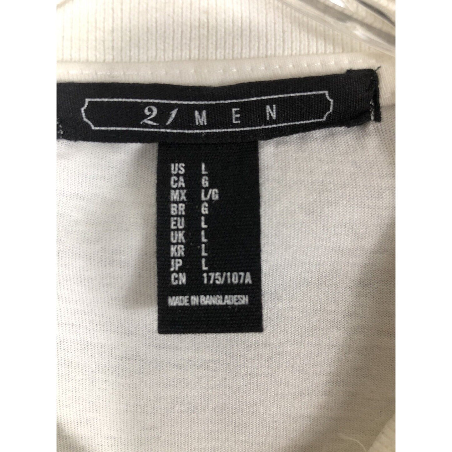 2 / Men Polo Shirt White/Black/Gray Size L Color Block