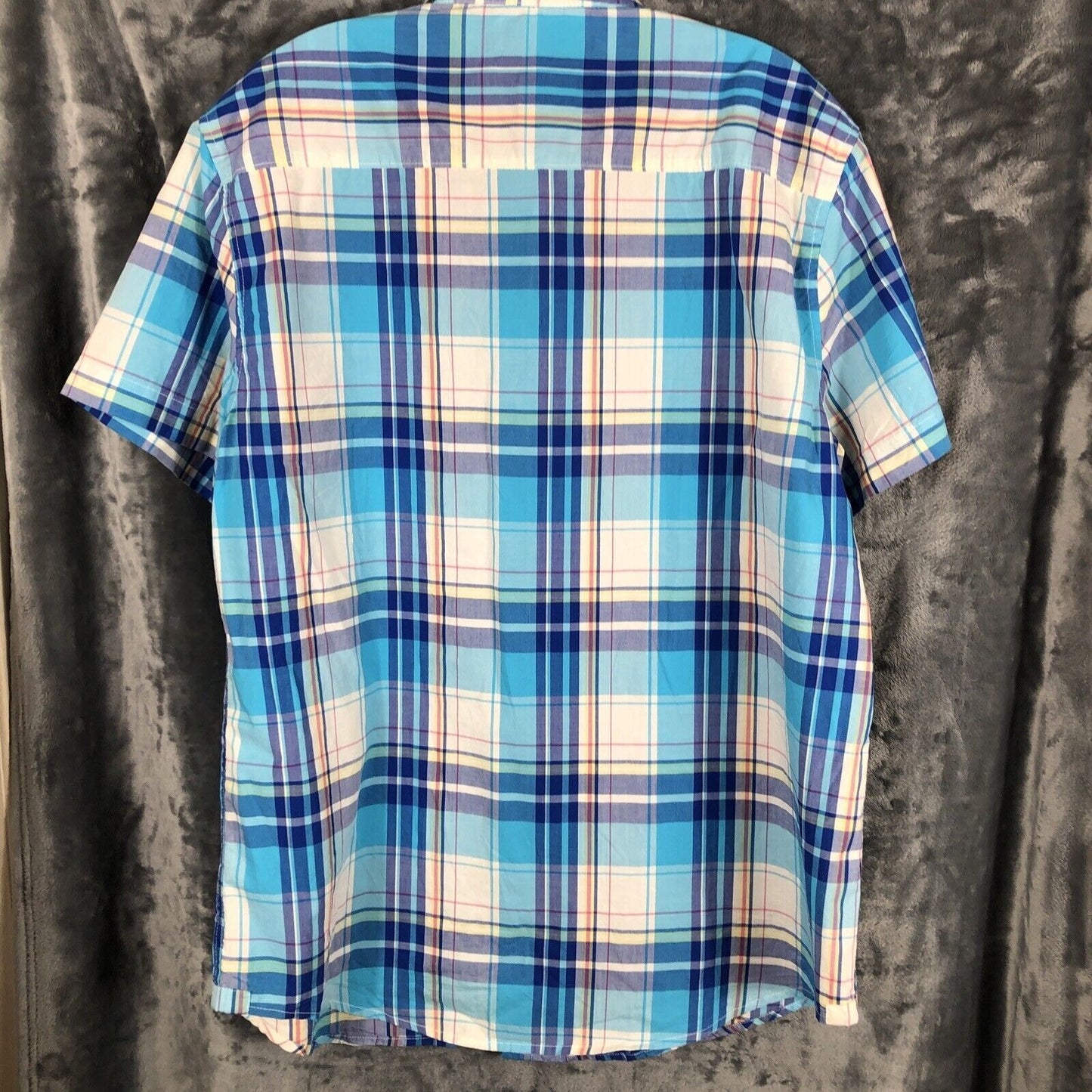 Aeropostale Mens Button Up Shirt Size L Pastel Plaid