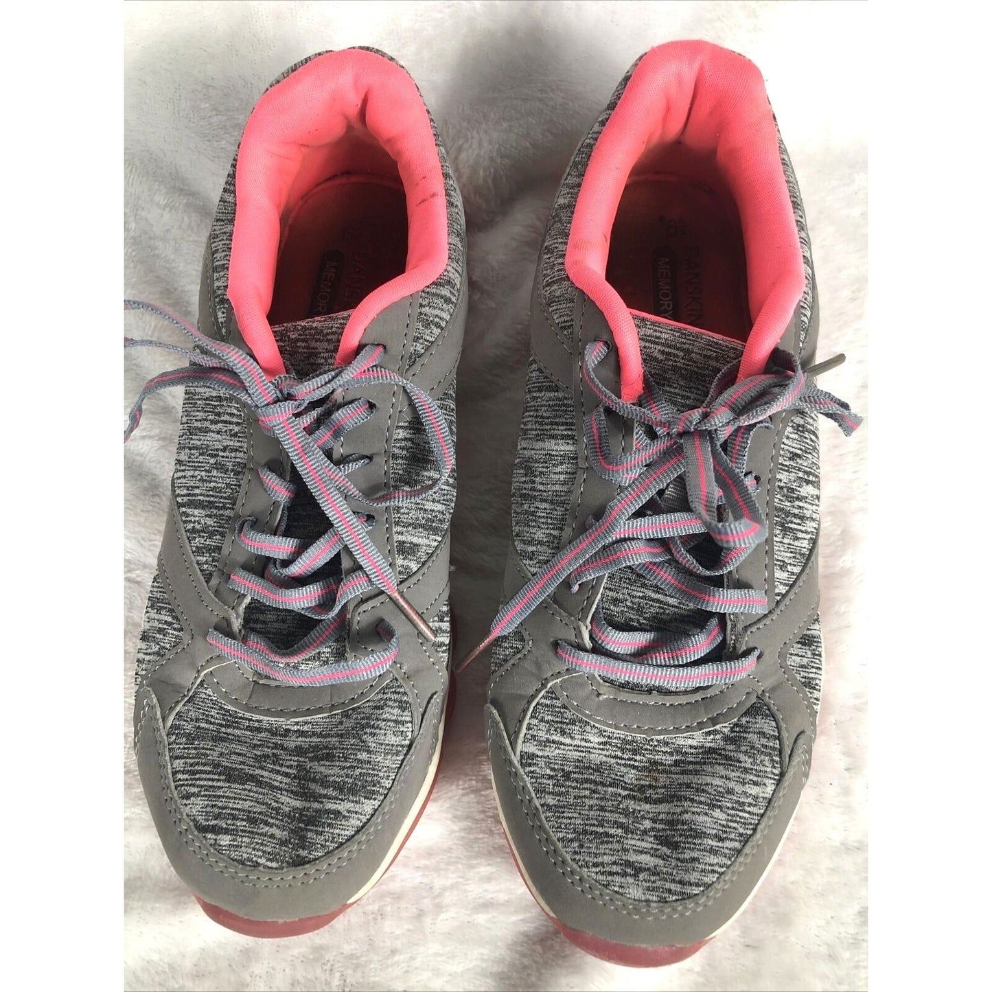 Danskin Women’s Sneakers Gray Pink Adult Size 6 1/2