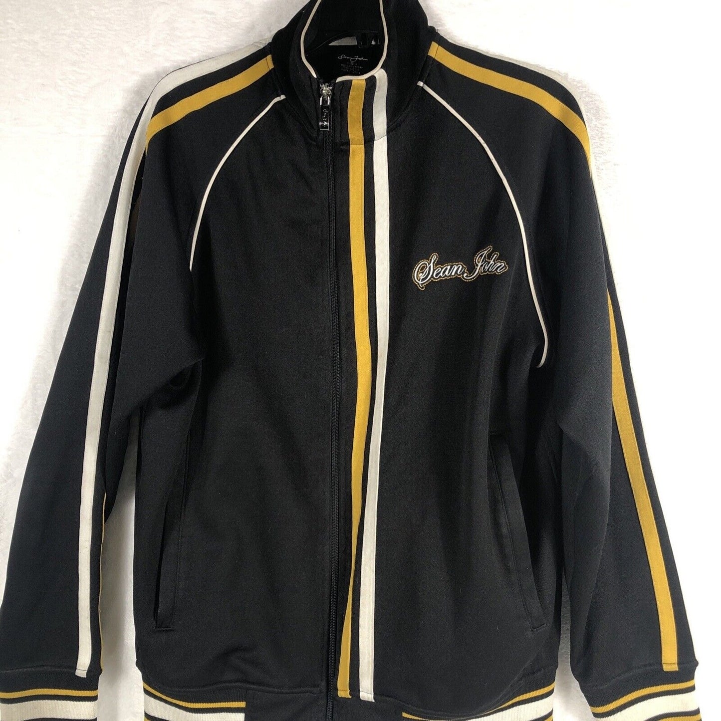 Sean John Men’s Track Jacket Black Adult Size Small