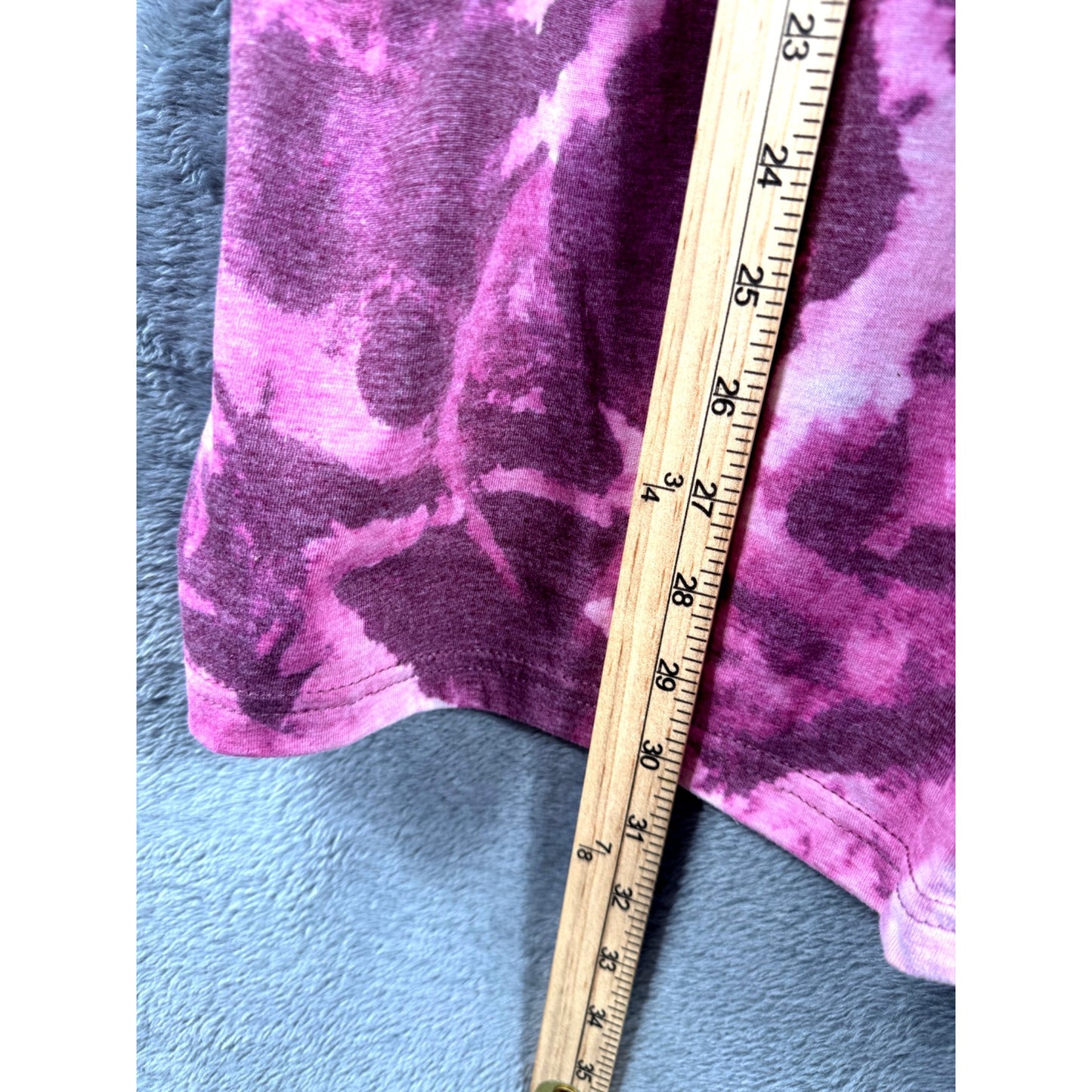 Gildan Womans Shirt Floral Tie-Dye Summer T-Shirt X-Large Beach Lake Vibes Top