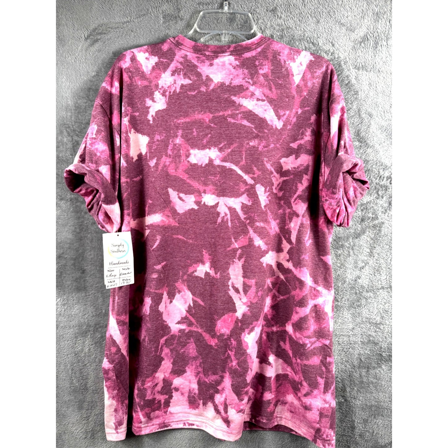 Gildan Womans Shirt Floral Tie-Dye Summer T-Shirt X-Large Beach Lake Vibes Top