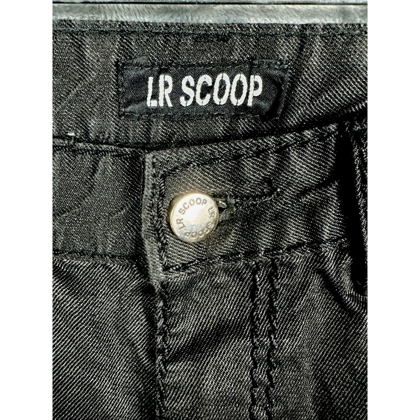 LR Scoop Modern Fit Men's Shorts Black Size 34 Flat Front 100% Cotton